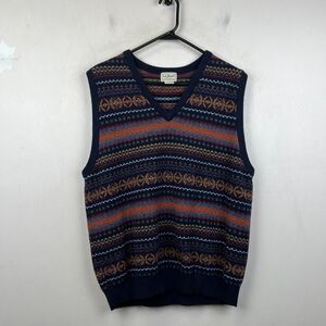 L.L.Bean Vintage 90s Men's Wool Sweater Vest Size L